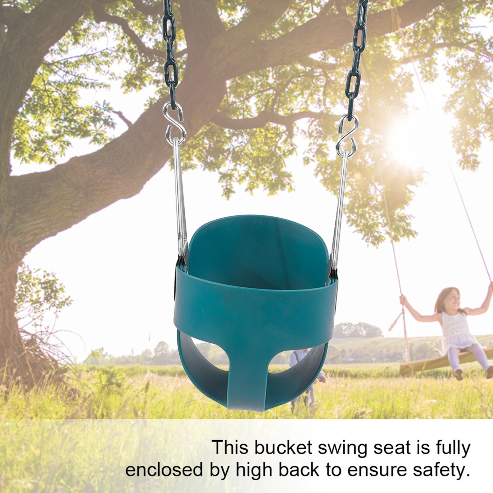 

Fully Assembled High Back Full Bucket Toddler Game Swing Seat