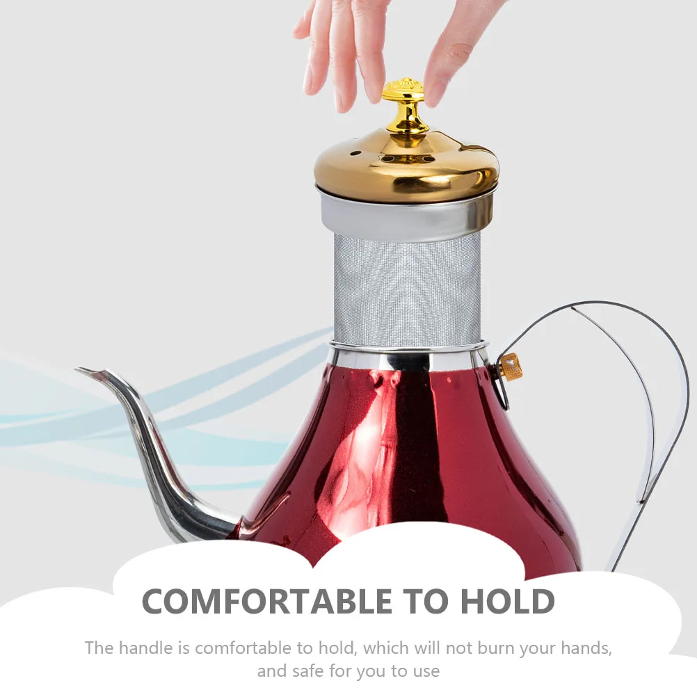 

Large Capacity Stainless Steel Teapot Heat Resistant Tea Pot For Family Use Anti-Scald Water Kettle Comfortable Handle