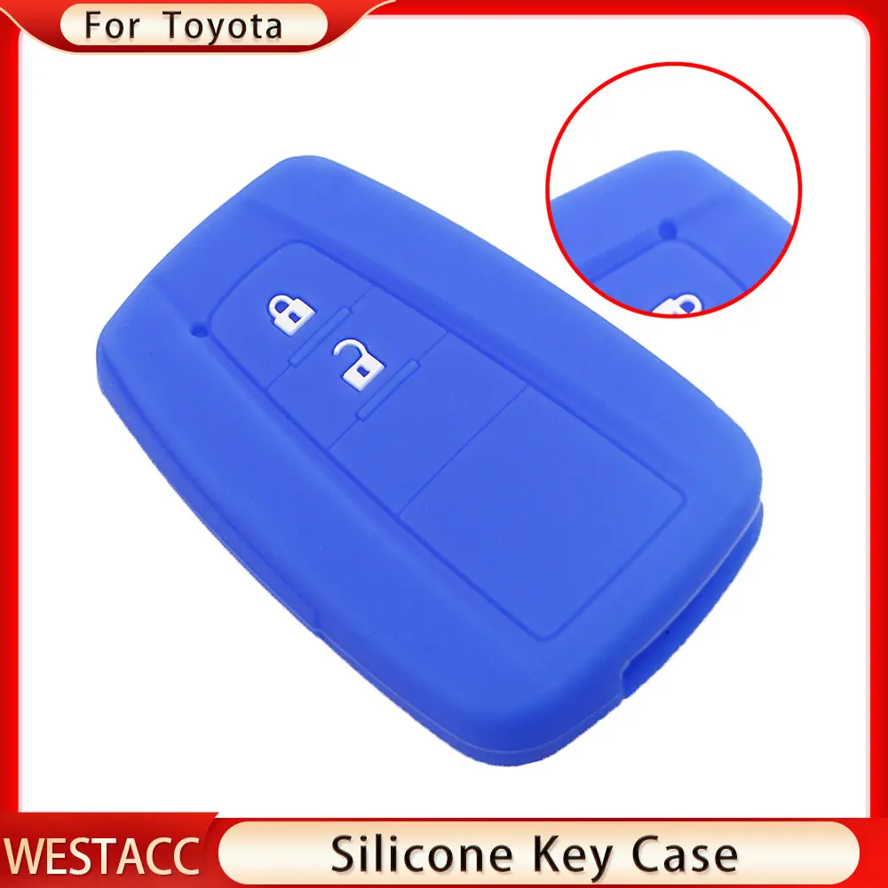 Car Key Case Cover Shell Holder Fob for Toyota Land Cruiser Prado Camry V70 CHR C-HR Prius Corolla RAV4 Protector Accessories