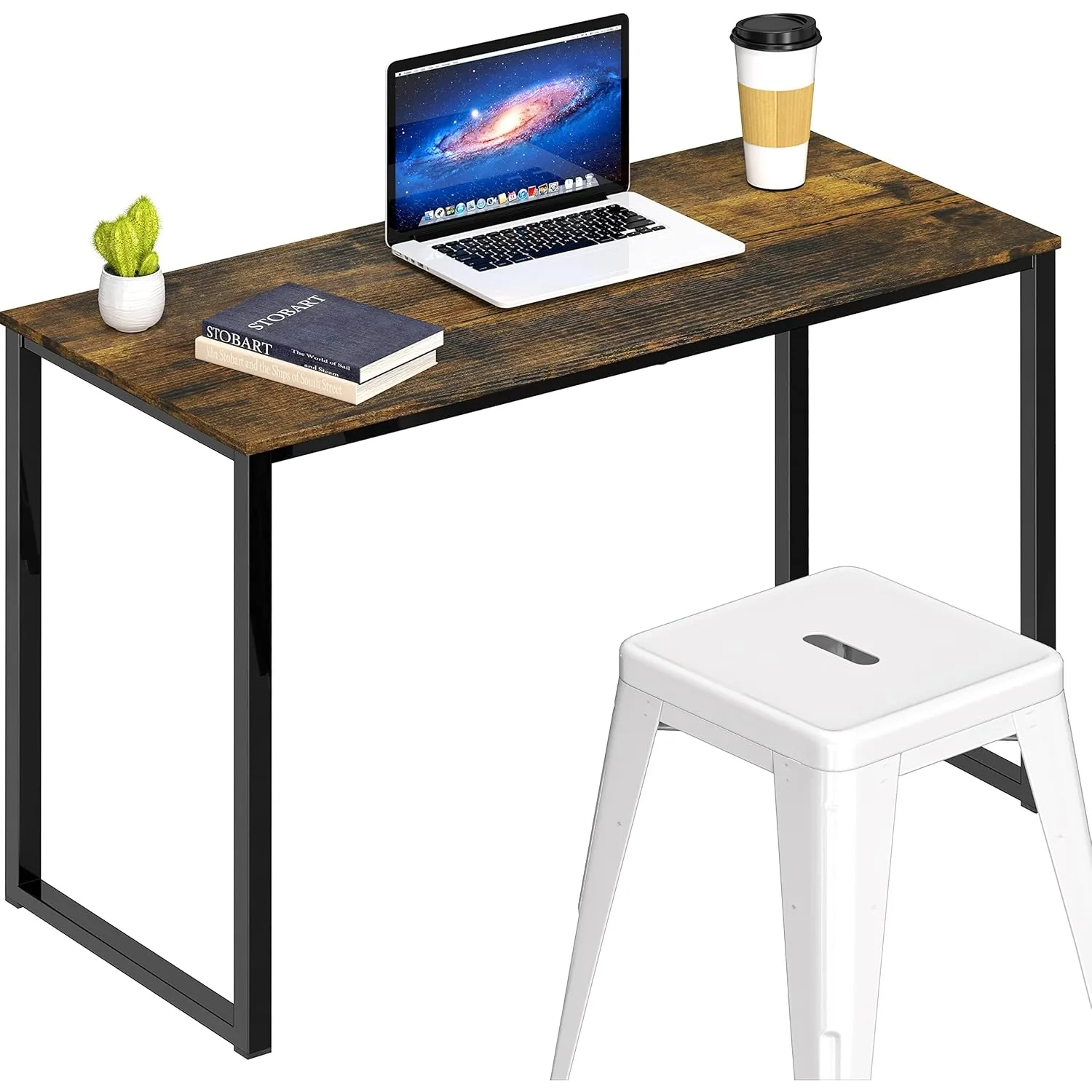 Scrivania per computer Mission Home Office da 32 pollici, marrone rustico