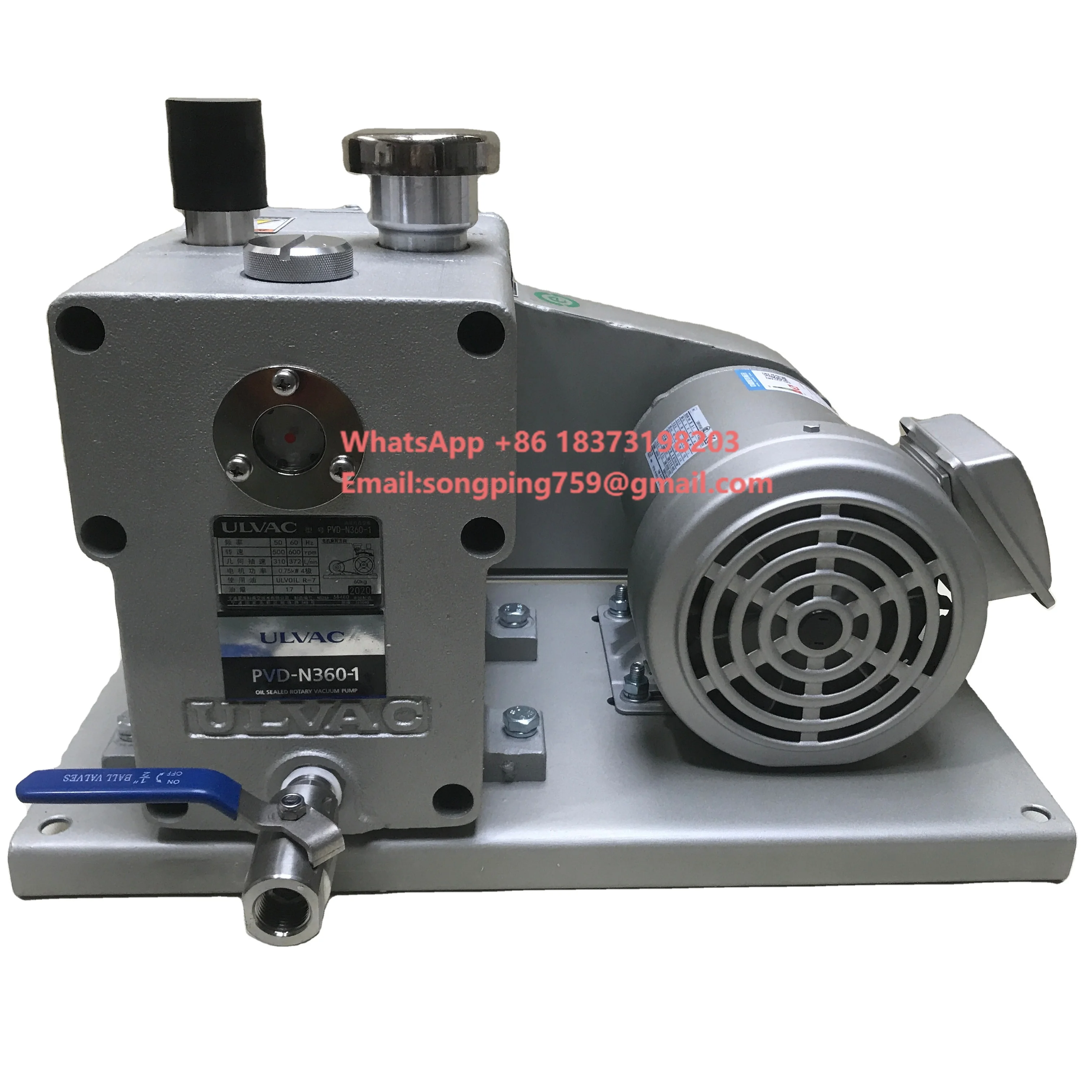 

Low Noise Easy to Maintain ULVAC Oil Sealed Rotary Vacuum Pump PVD-N360-1for All Kind of Vacuum Equipment