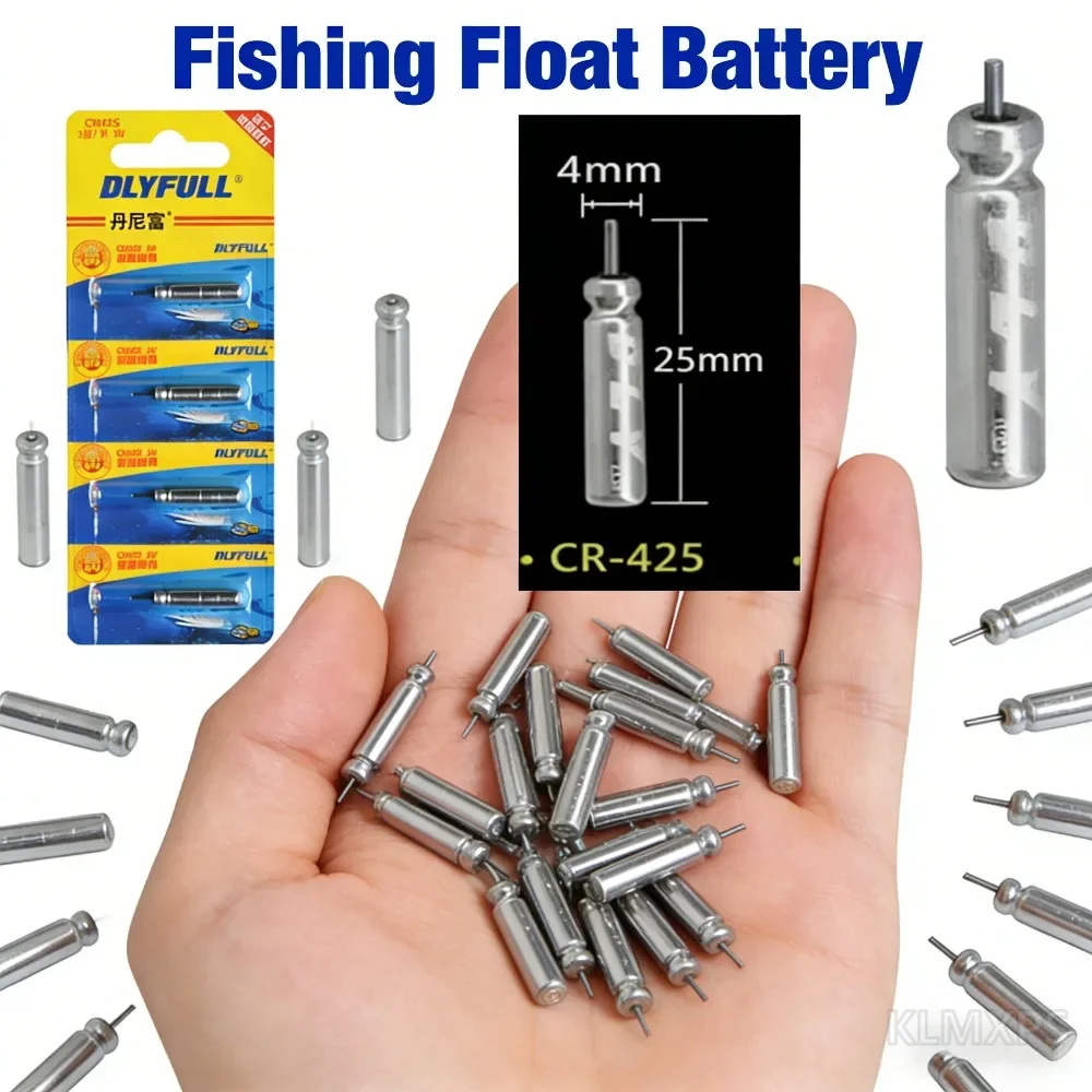 CR425 Fishing Float Battery for Electronic Fishing Floats Night Fishing Bobber Battery Replacement for Outdoor Tackle