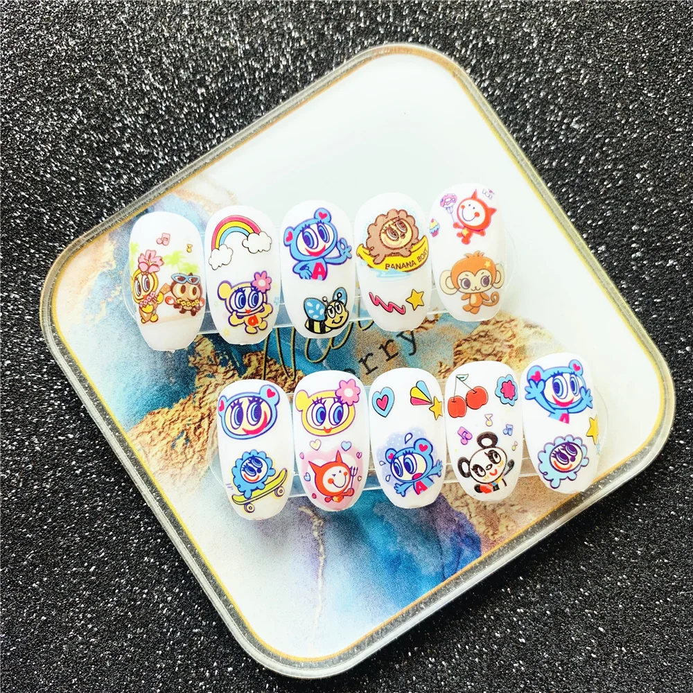 TSC-Serie TSC-247 Niedliche und entzückende Haustiere 3D-Nagelkunst Nagelaufkleber-Dekorationswerkzeug Schieberegler für Nagelaufkleber