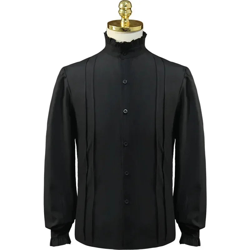 

British Victorian Men's Black And White Top