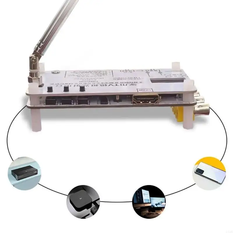 u2JE مستخدم المنزل الصديق للتلفزيون الإرسال التناظرية المحطة دعم 9V لوازم الطاقة الفيديو اللاسلكيات اللاسلكية شاشة OLEDS