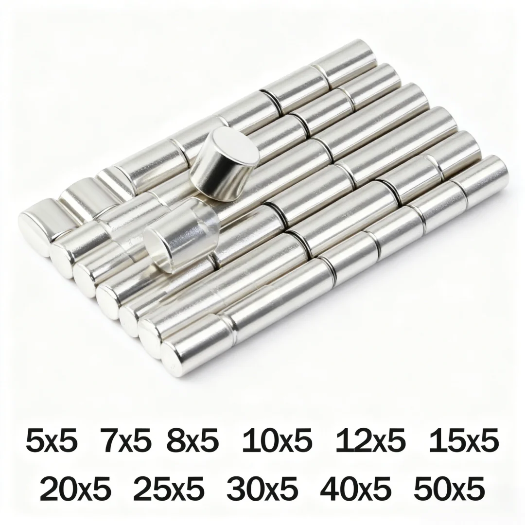 5x5,7x5,8x5,10x5,12x5,15x5,20x5,25x5,30x5,40x5mm Round imanes Refrigerator magnets for DIY Office Whiteboard Workshop