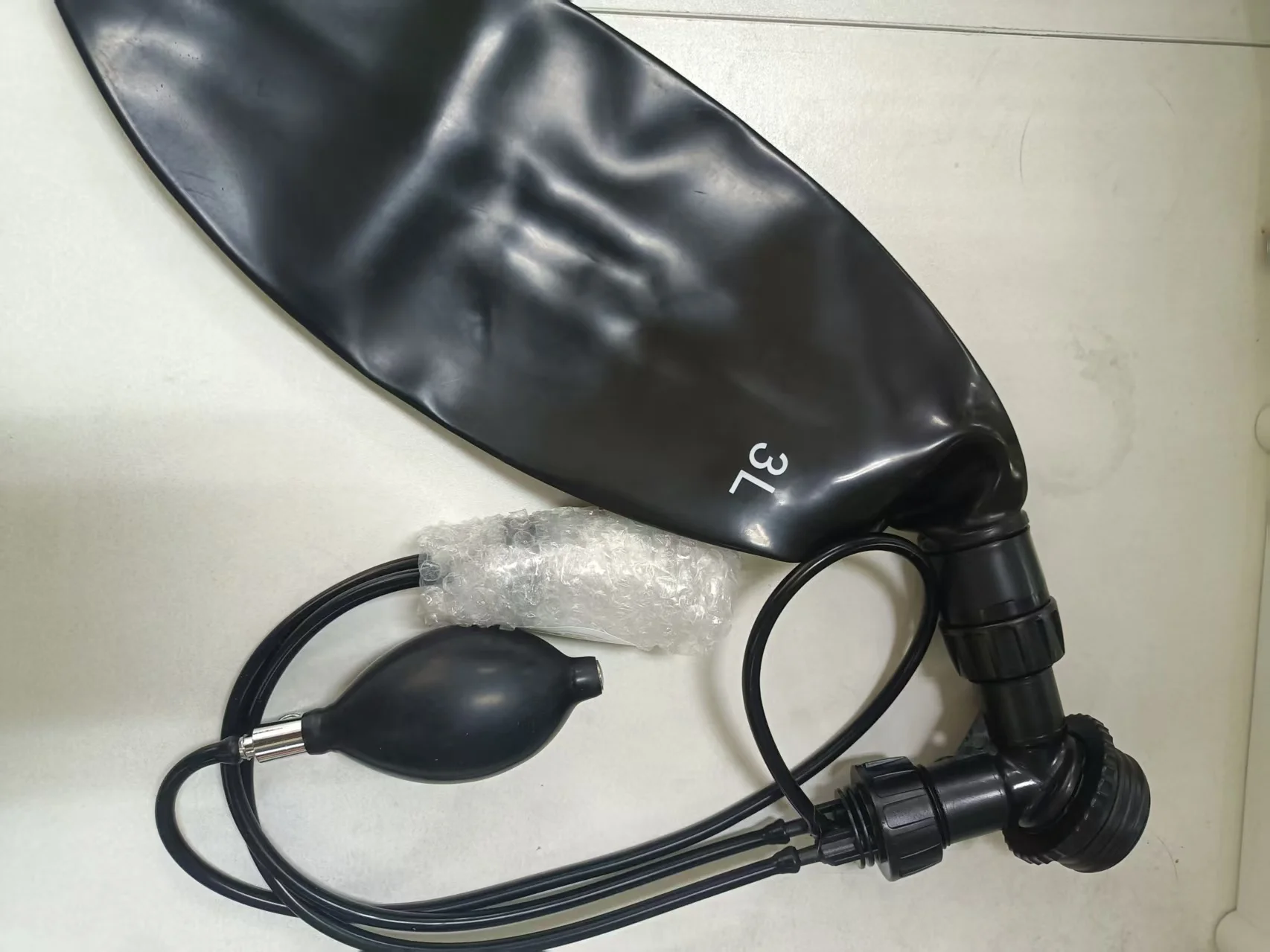 NEW  Metal connecting pipe gas mask accessories, rubber pipes for introducing special gases