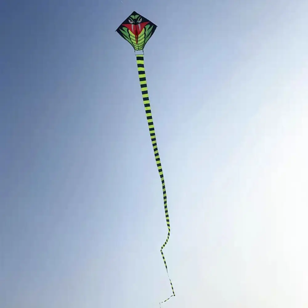 Fácil de voar 10m cobra pipa cobra potência cauda longa 10m cobra pipa bom voando 100 metros corrente de pipa animal vento pipa