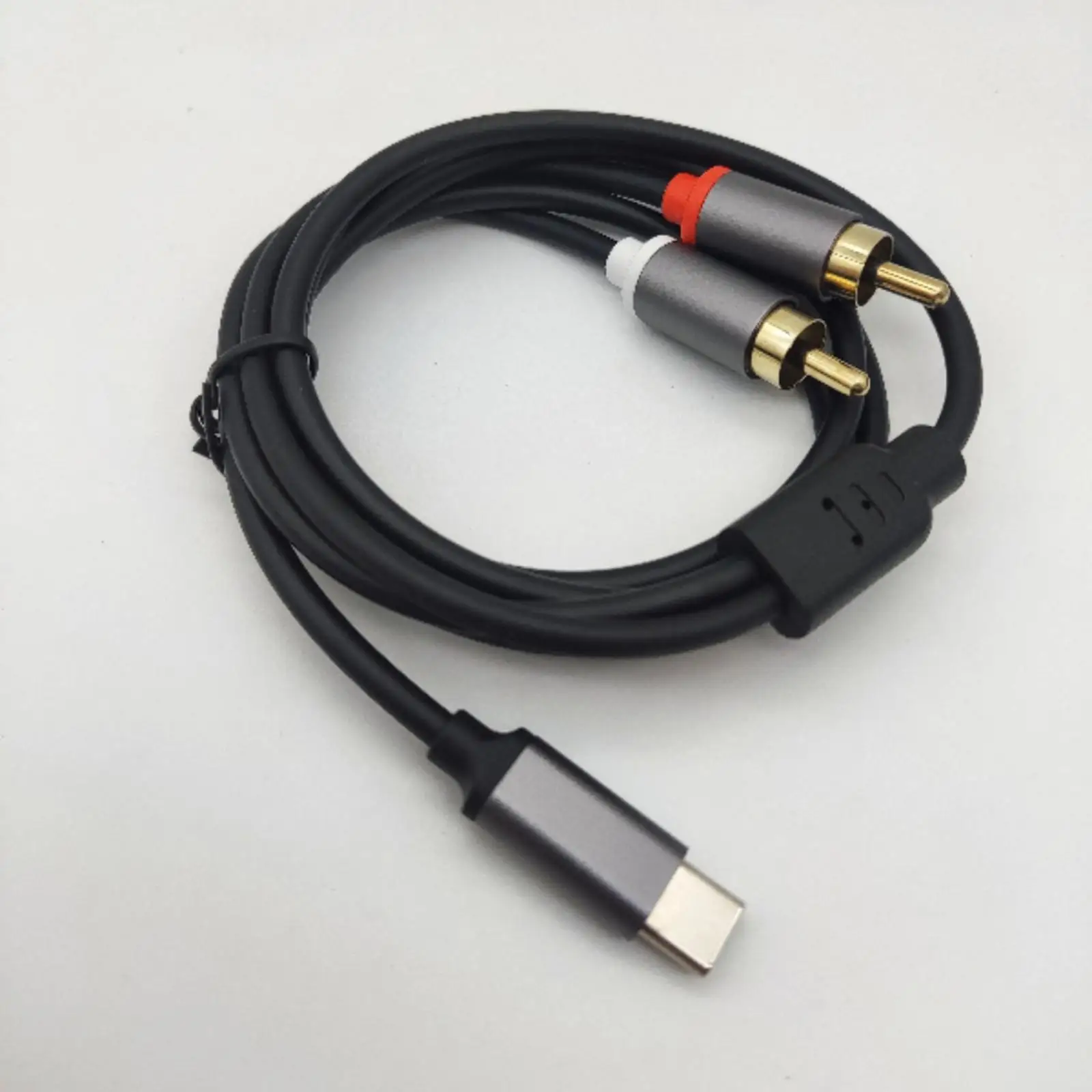USB C to RCA Stereo Audio Cable 3.5mm Alternative Cord for Speaker Subwoofer AV TV Monitor