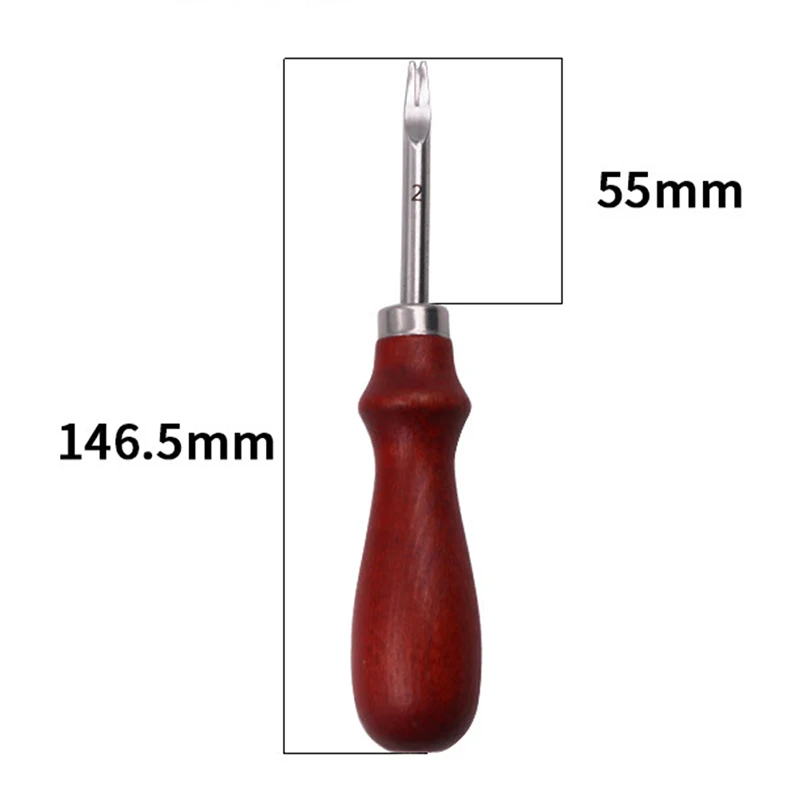 Cuchillo biselado con mango de madera, herramienta de corte manual para manualidades, 0,8/1,0/1,2/1,5mm