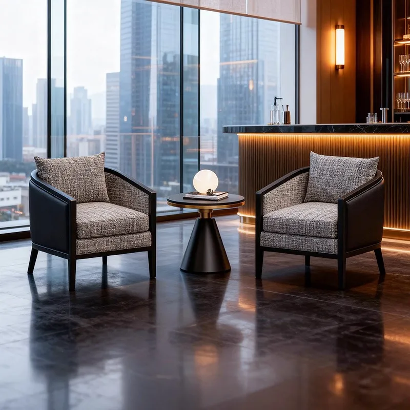 Light luxury business leisure so fa sitting area, negotiation single meeting guests negotiation reception tables and chair s