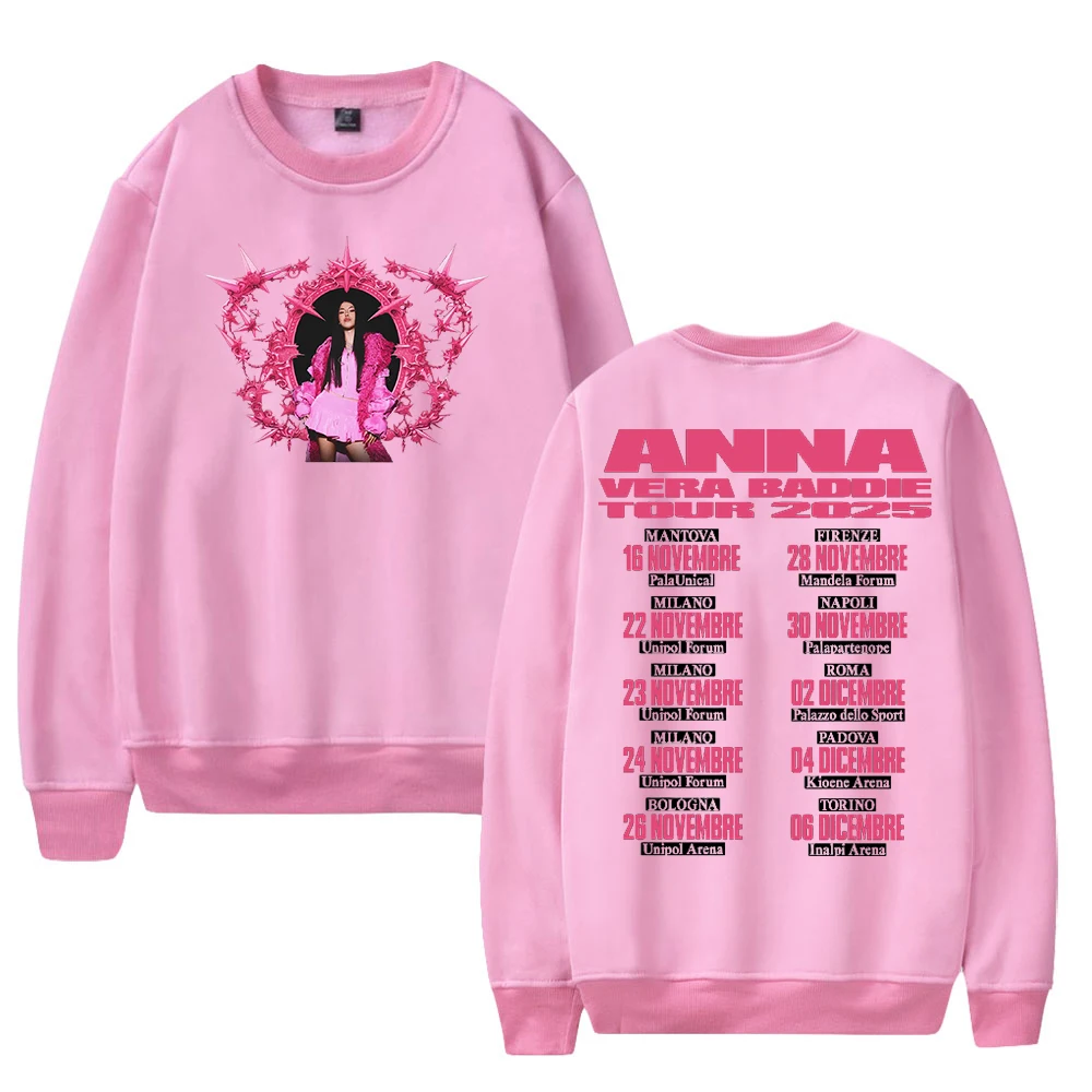 GF آنا فيرا بادي تور 2025 آنا بيبي ميرش Crewneck كم طويل ملابس الشارع الشهير الرجال النساء البلوز بلوزات #1