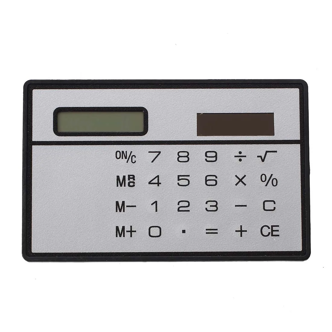 AT16 Solar Power Credit Card Sized Pocket Calculator