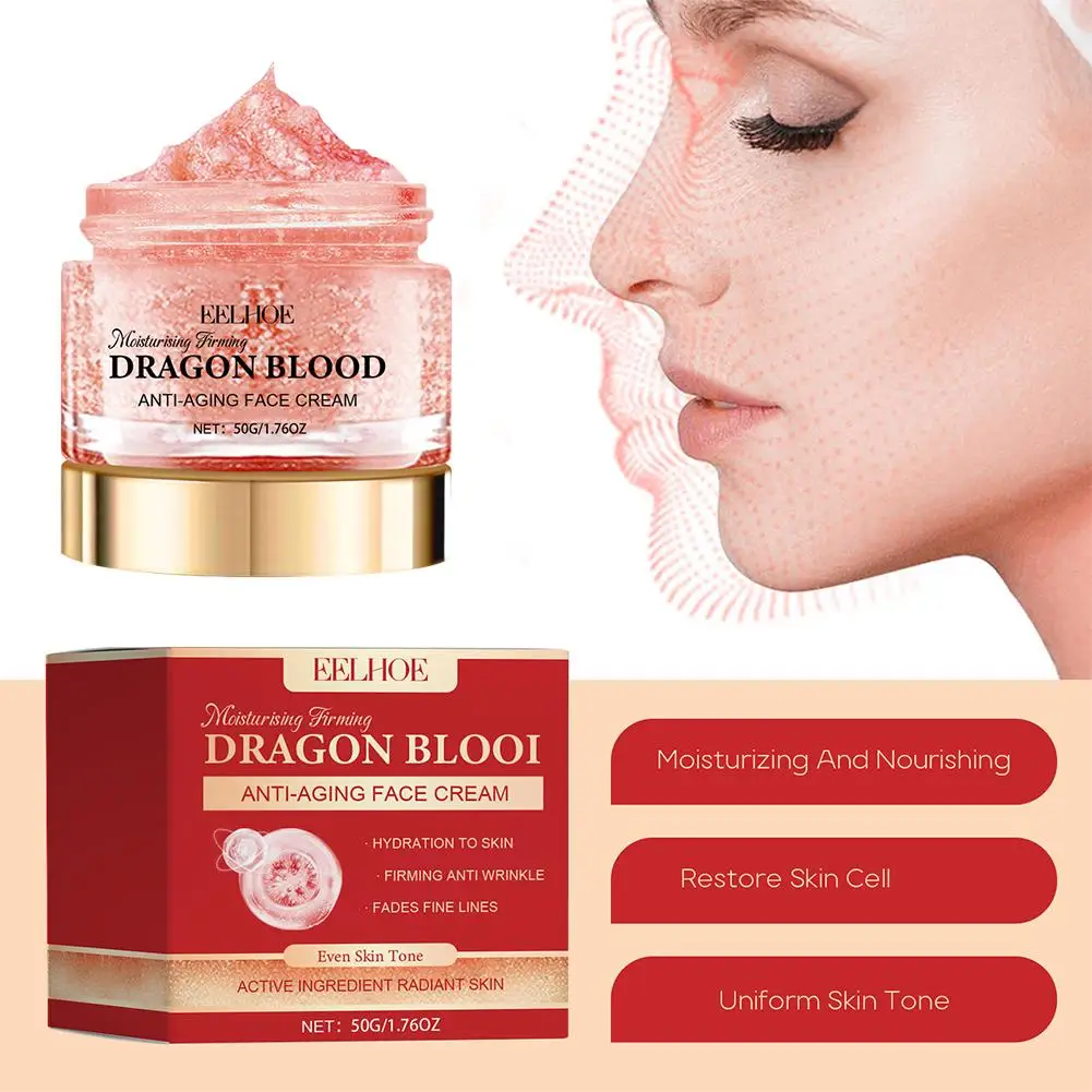 Dragon Blood-Crème pour le visage, soin raffermissant, hydratant, réparateur, nourrissant, anti-âge, K6o9