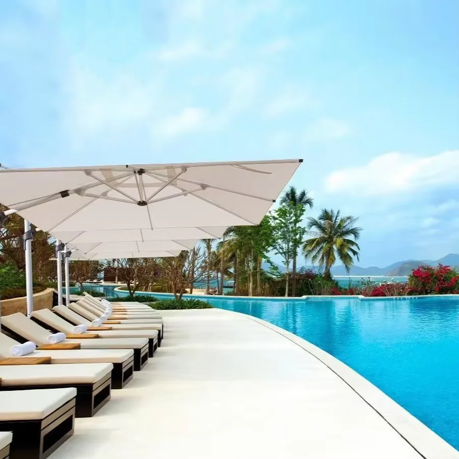 

Sunday Heavy-Duty Large Outdoor Umbrella High Quality Garden Parasol for Adults Straight Patio Umbrellas Manual Control Beach