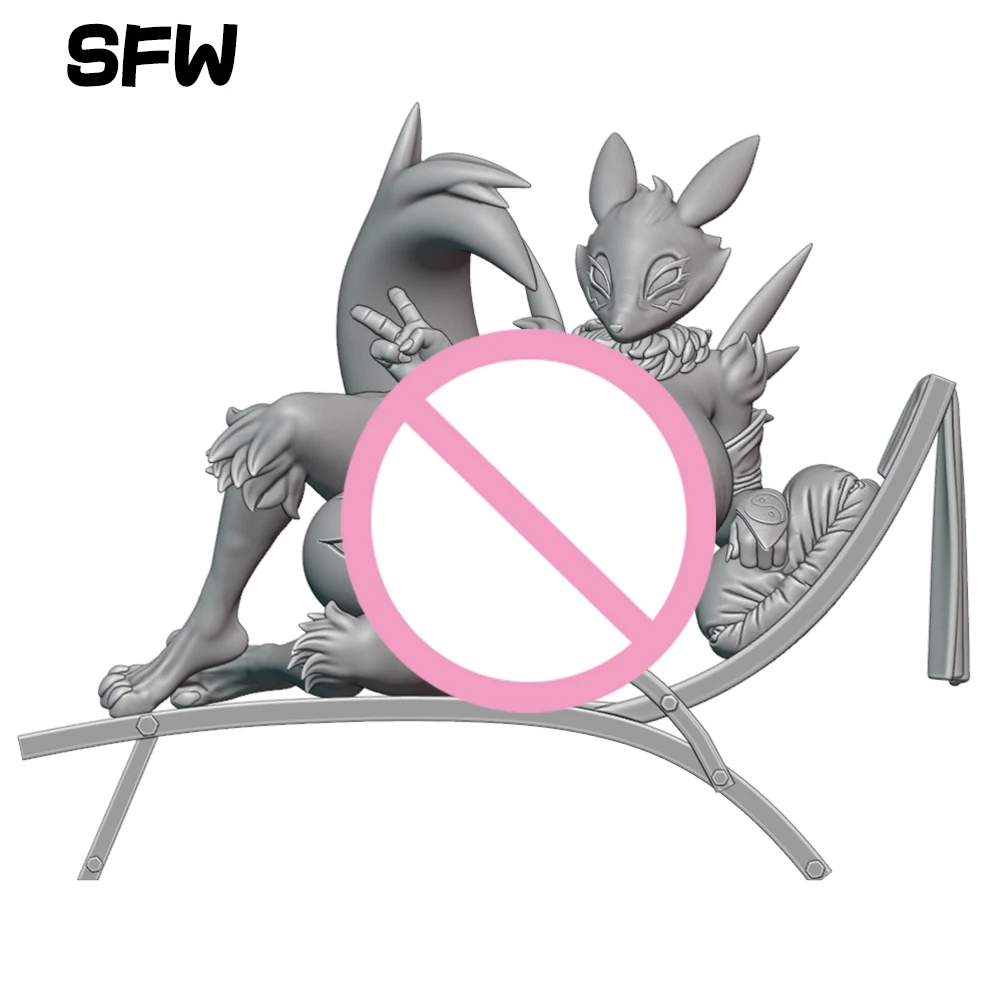 1:24 Animale Trainer NSFW 3d Stampa Kit Giocattolo In Resina Gk Non Verniciato Figurine WaiFu Fai Da Te Smontato Statua Figure Giocattoli di Modello
