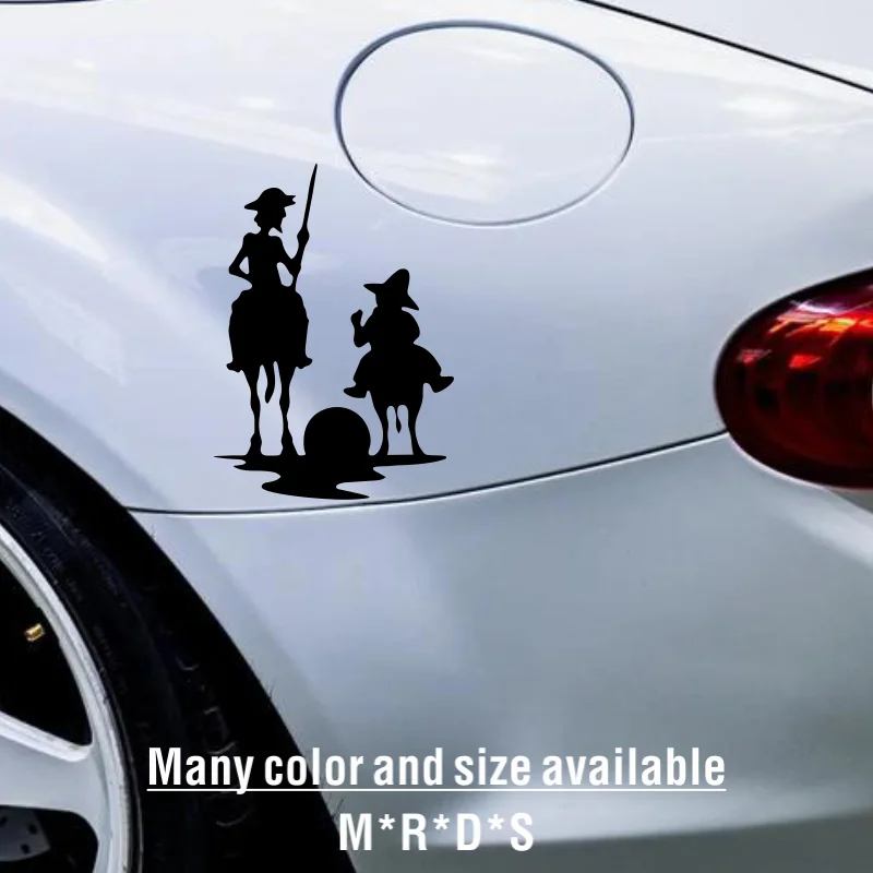 

STICKER VINYL Famous novel Don Quixote Cervantes character sketch CAR STICKER