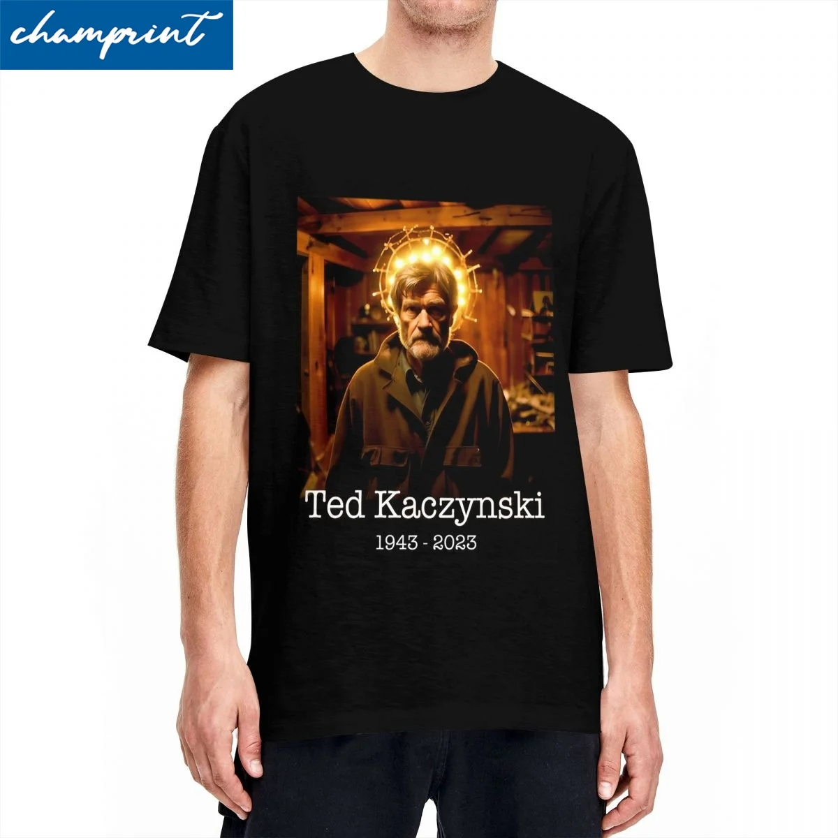 Theodore Ted Kaczynski Teddy T Shirt Men's Cotton Tops Ullzang Round Neck Short Sleeve