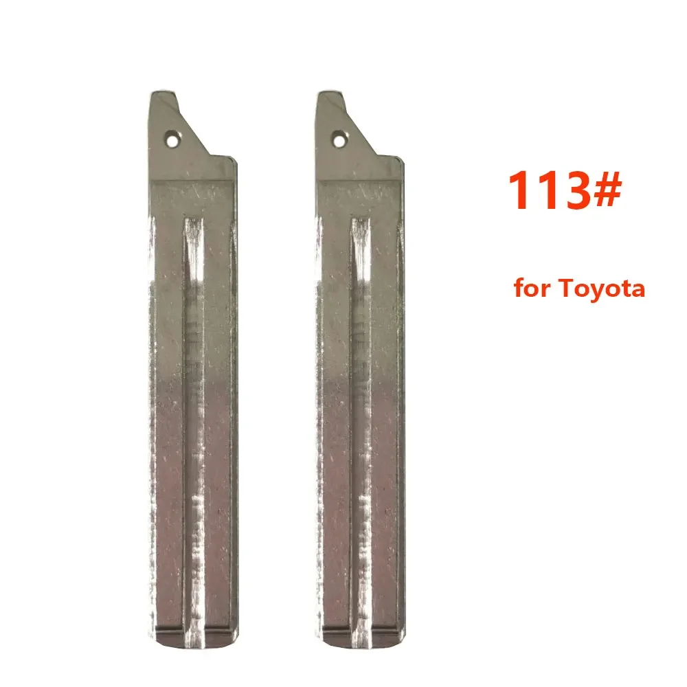 10pcs 113# KD Car Key Blade Replacement Flip Remote Key Blade TOY48 Car Key Blank for 2014 Toyota