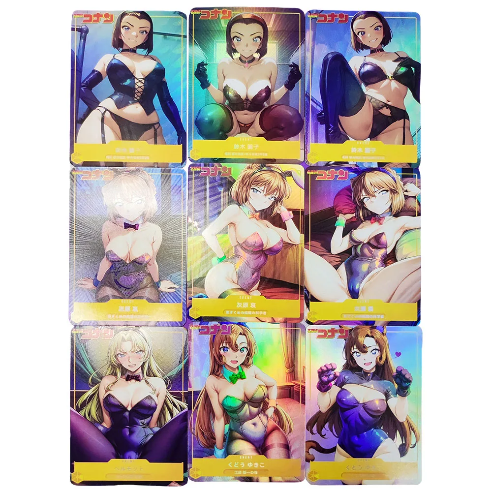 9PC/Set Anime One Piece Naruto DIY ACG Boys Games Toys Collectible Cards Birthday Gifts Board Game Boa Hancocka Hyuga Hinata