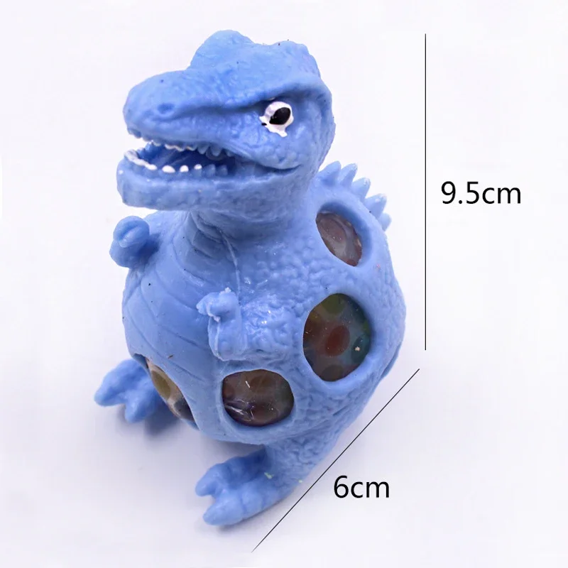 Novelty Dinosaur Mesh Ball Grape Squeeze Relief Autism Toys for Kids Sticky Antistress for Adult Stress Reliever Toy Gifts