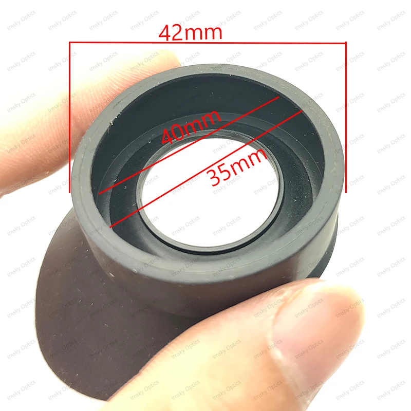 A Pair of Binoculars Rubber Eyepiece Eye Shield Cups Eye Guards Inner Diameter 40 mm Microscope Eye Cups