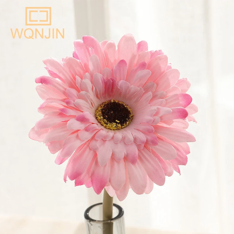 5 Stück, Chrysantheme kleine Sonnenblumen dekoration künstliche Sonnenblumen blume bunte Seide Gänseblümchen nach Hause Blumen arrangement Hochzeit – Detail 12