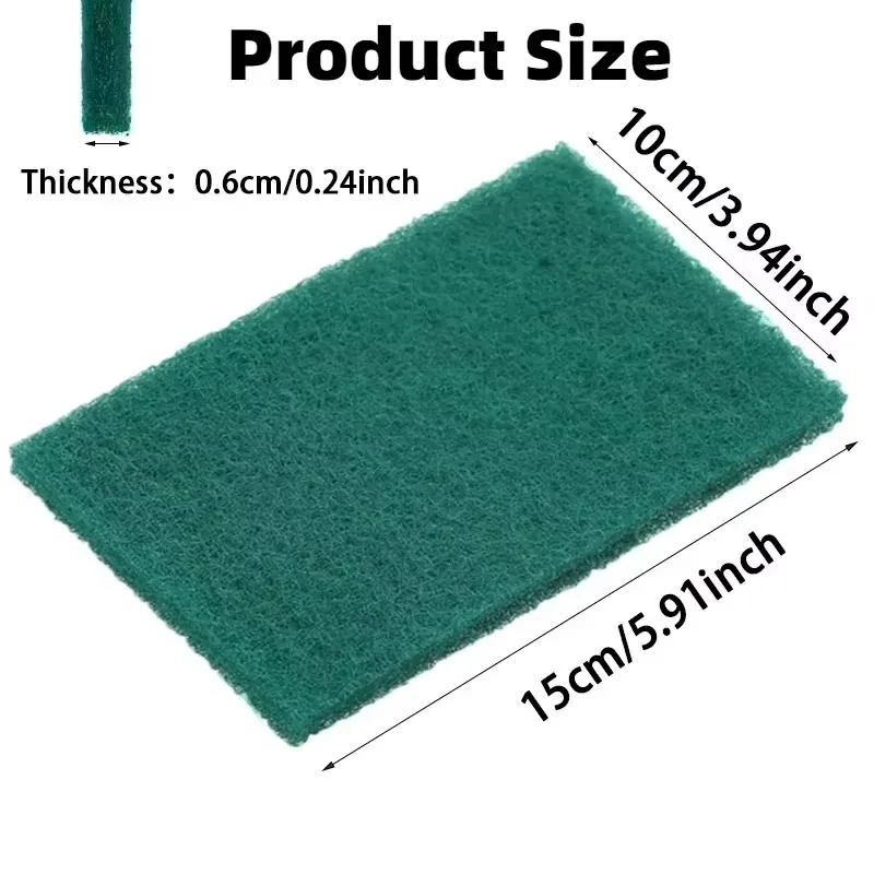 10/20PCS Kitchen Scouring Pads Non Scratch Cleaning Sponge Removes Stains Without Damaging Cookware for Dish Washing