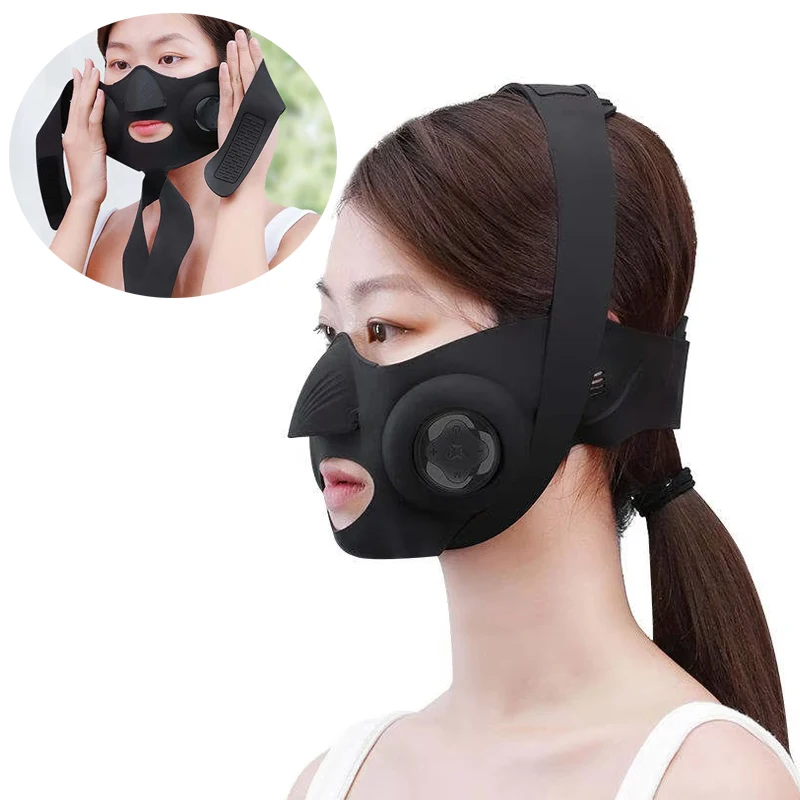 NEW V-shaped Chin Lifting Tighten Electric Facial Mask EMS Microcurrent Vibration Anti Wrinkle Skin Care Face Massage Instrument