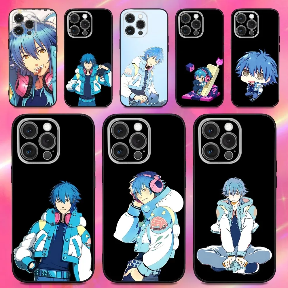 

D-Dramatical M-Murder Aoba Seragaki Phone Case For iPhone 16,15,14,13,12,11,Pro,Max,Plus,X,XS,XR,SE,8,7,Mini Silicone Black Case