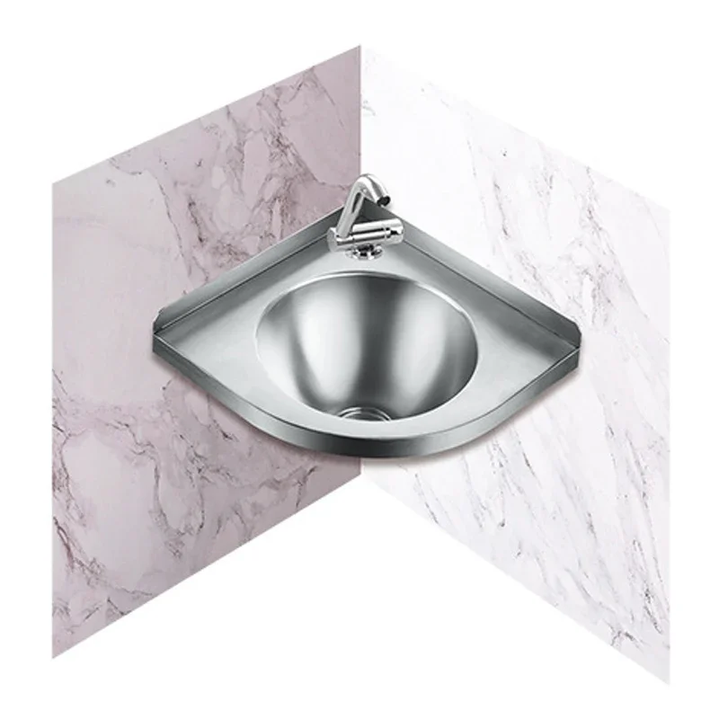 304 stainless steel triangle wash basin GR-596 RV off-road vehicle modification fixed tent stainless steel sink