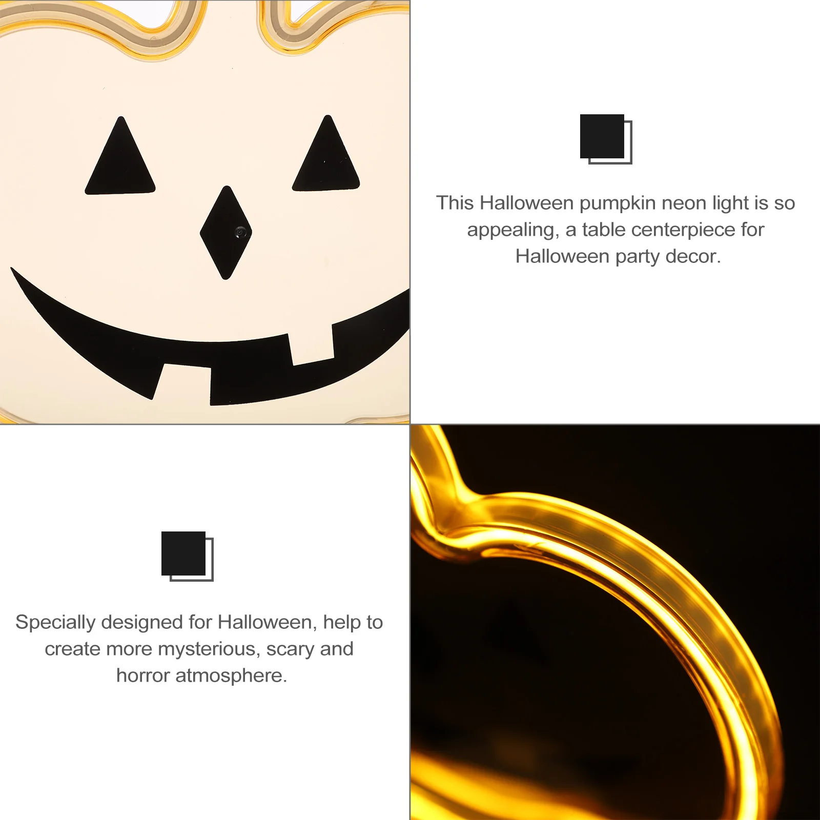 

Pumpkin Lamp Neon Sign Halloween Light Decoration Indoor Bedroom Decorations Festive Atmosphere Table Centerpiece