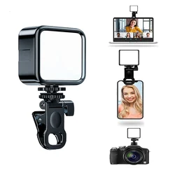 Portable LED Selfie Fill Light for iPhone Samsung iPad Cell Phone Laptop Clip Ring Flash Fill Lamp Photo Video Photography Lamp