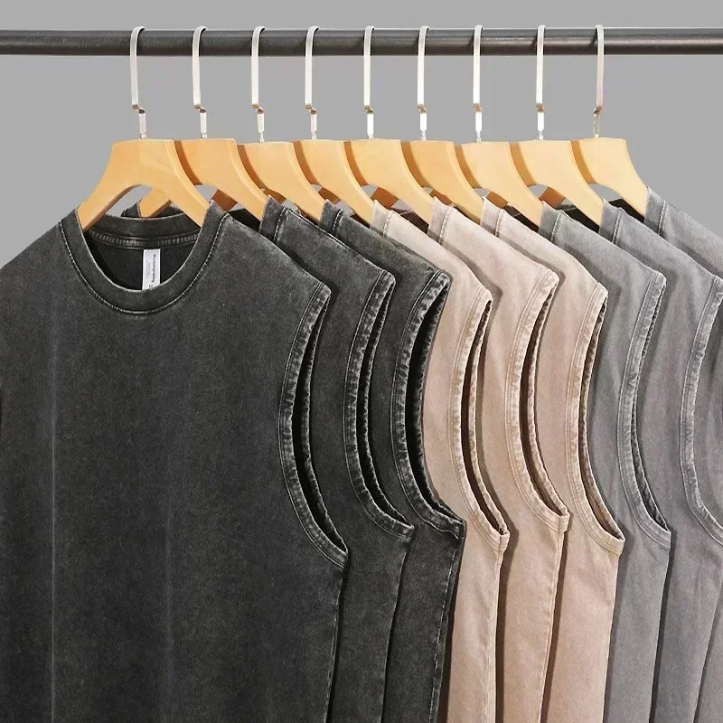 2026 Rock Band Korn Washed Tank Tops Herren Damen Metal Gothic Harajuku Ärmellose T-Shirts Vintage Oversized Weste Herren Streetwear – Detail 2