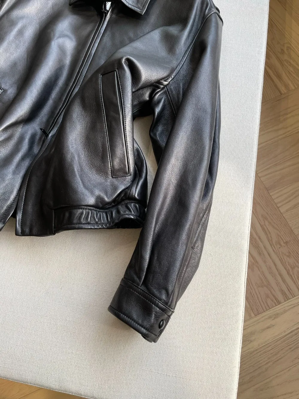 سترة جلدية مستوردة عالية الجودة من جلد الغنم #4