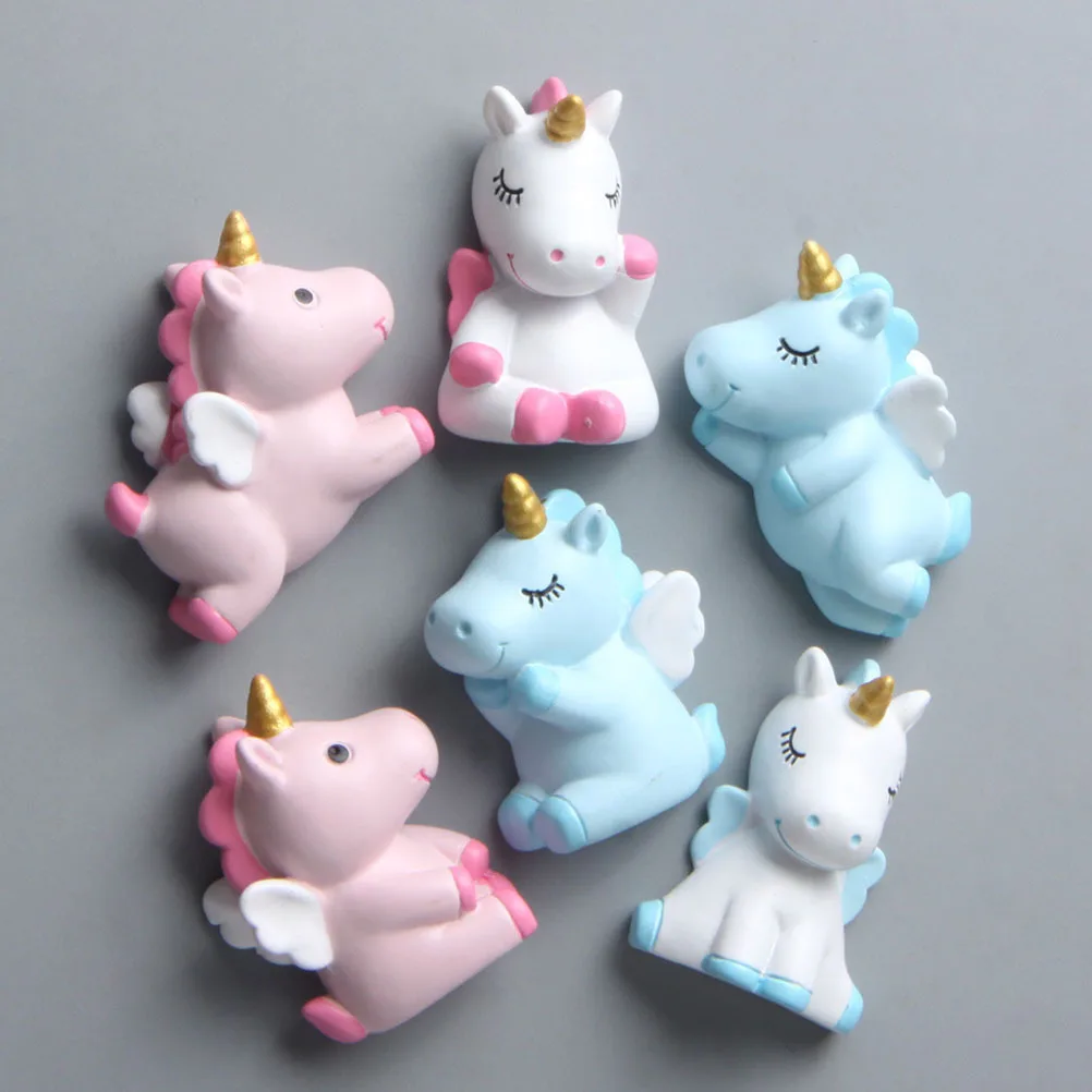 

2pcs Angel Beast Magnets Unicorn Shaped Fridge Decals Magnetic Sticker For Refrigerator Whiteboard Decor Home Office