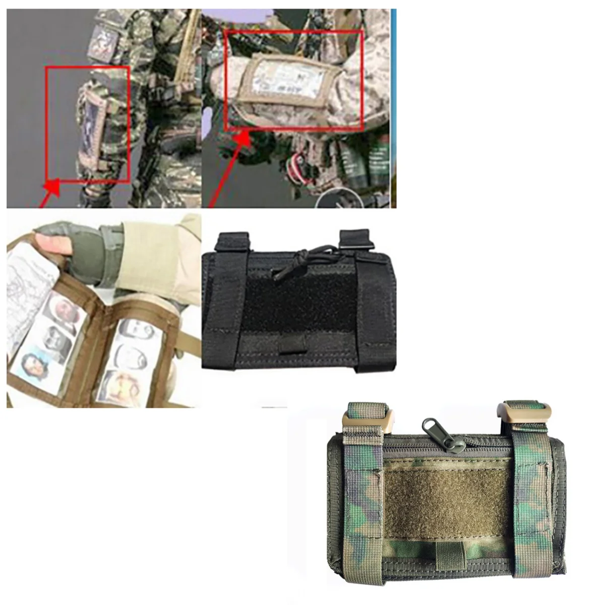 Outdoor Hunting CS Training Arm Map Bag, Miscellaneous Storage Bag, Tactical Vest Accessory Bag TC0176