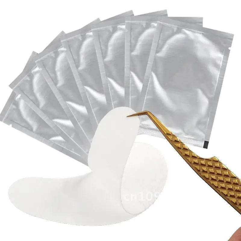 50pairs Eyelash Pads Grafted Lash Hydrogels Gel Patches Under Eye Pads for Eyelash Extension Tips Sticker Moisture