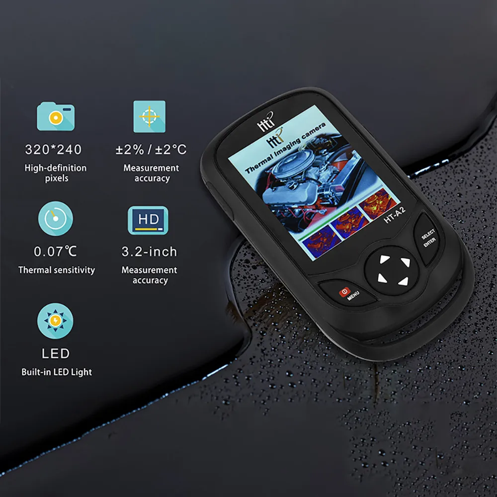 Rilevatore di Display digitale con termocamera IR a infrarossi per telefono cellulare Hti HT-A2 76800 pixel con risoluzione IR 320x240