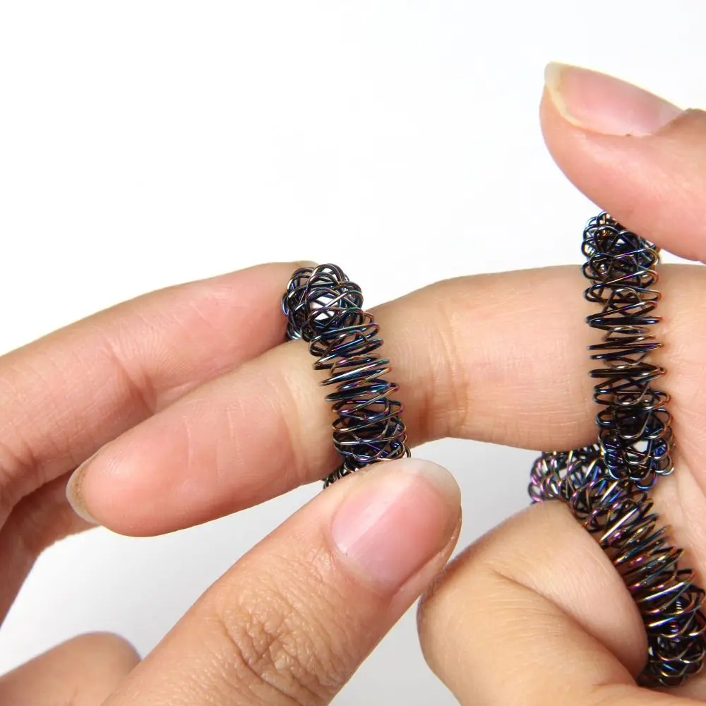 Compacte Premium Acupressuur Ringveren Stalen Vinger Massage Ringen φ2.5cm Mini Anti Stress Ringen Ontspanning Vingers