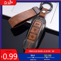 Interior Stickers Alloy Car Key Cover Key Case Keychain Accessories for Dongfeng Fengguang DFSK Glory 580 Fengon Ix5 Ix7 Seres 3
