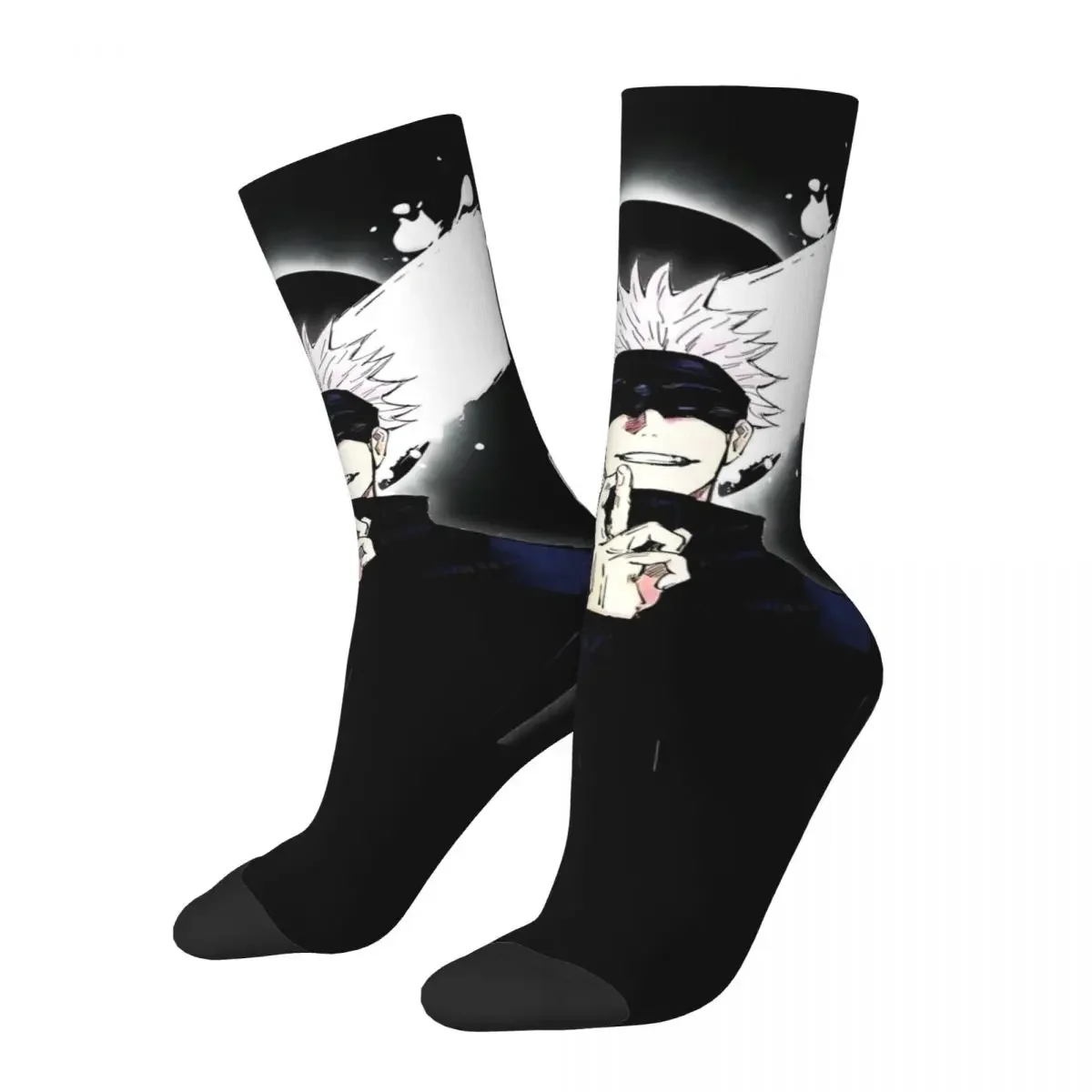 Gojo Satoru Jujutsu Kaisen Socks Men's Women's Fashion Anime Socks Harajuku Spring Summer Autumn Winter Middle Tube Socks Gift