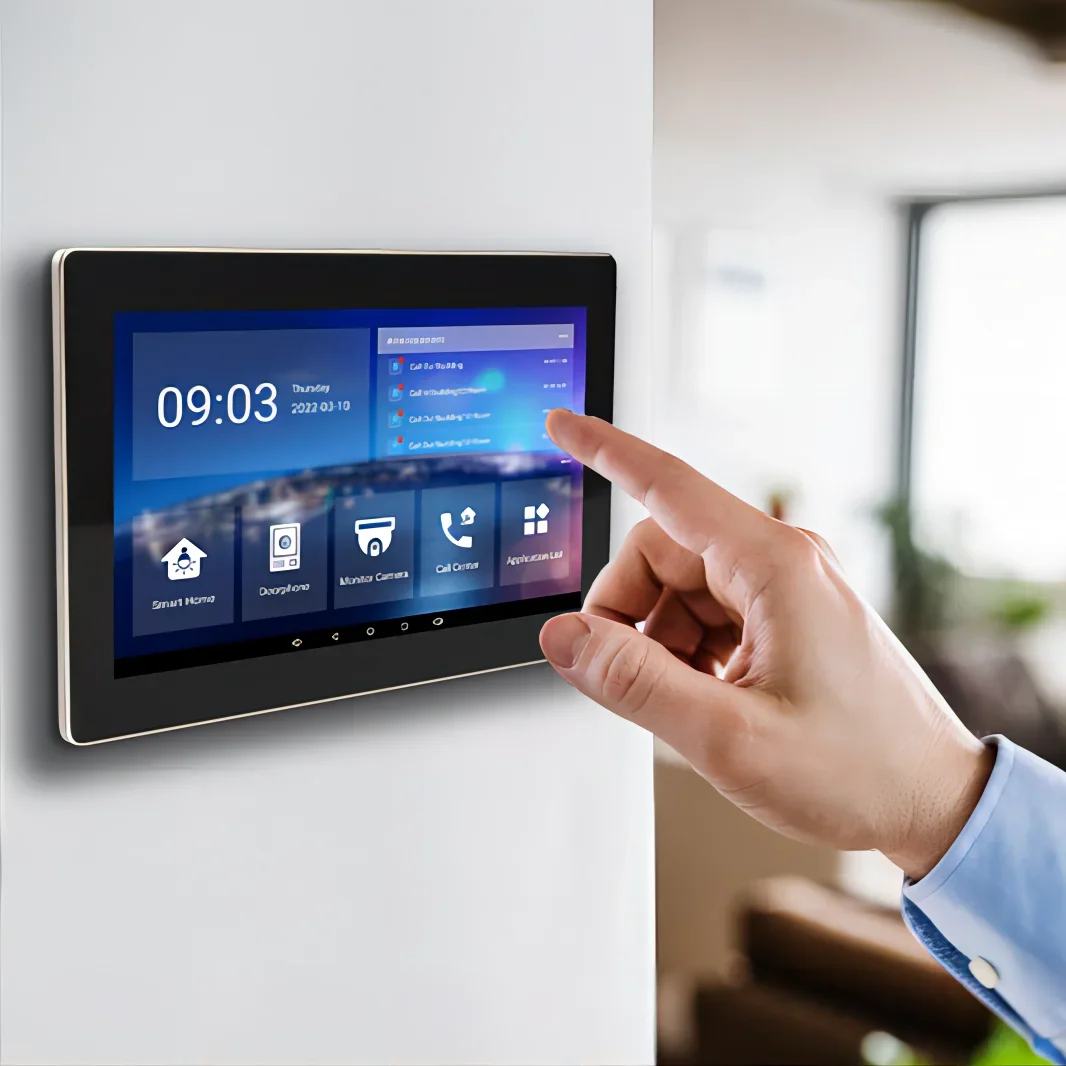 

2023 TCP/IP Видеодомофон для нескольких квартир 10-дюймовый внутренний монитор Сетевая система внутренней связи