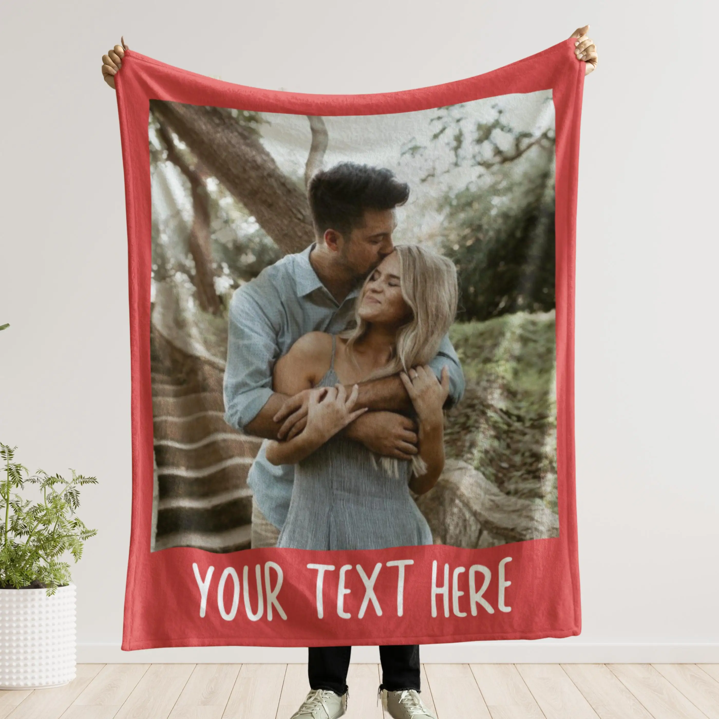 Personalized Photo Custom Blanket, Vintage Flannel Blanket, Custom Gift for Couples and Family Memories, Unique Souvenir Present