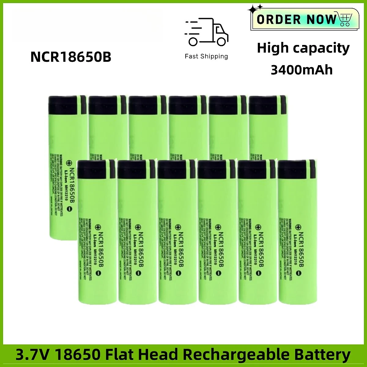 

18650 Lithium Battery Remote Control Rechargeable Lithium Battery NCR18650B 3.7V 3400mAh