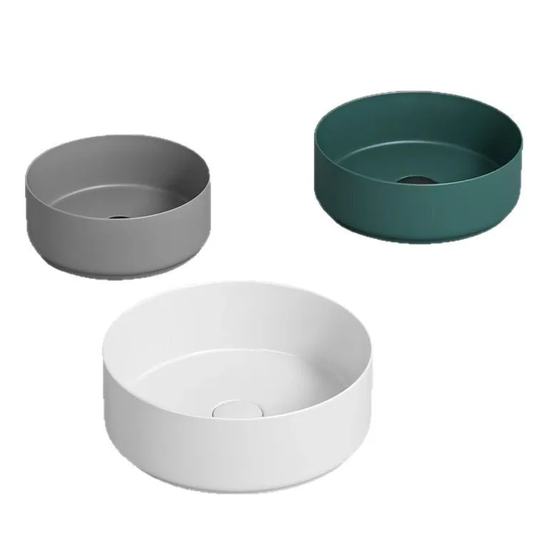

Zhengyuan wash basin household balcony small size face wash basin ceramic bathroom mini small round basin