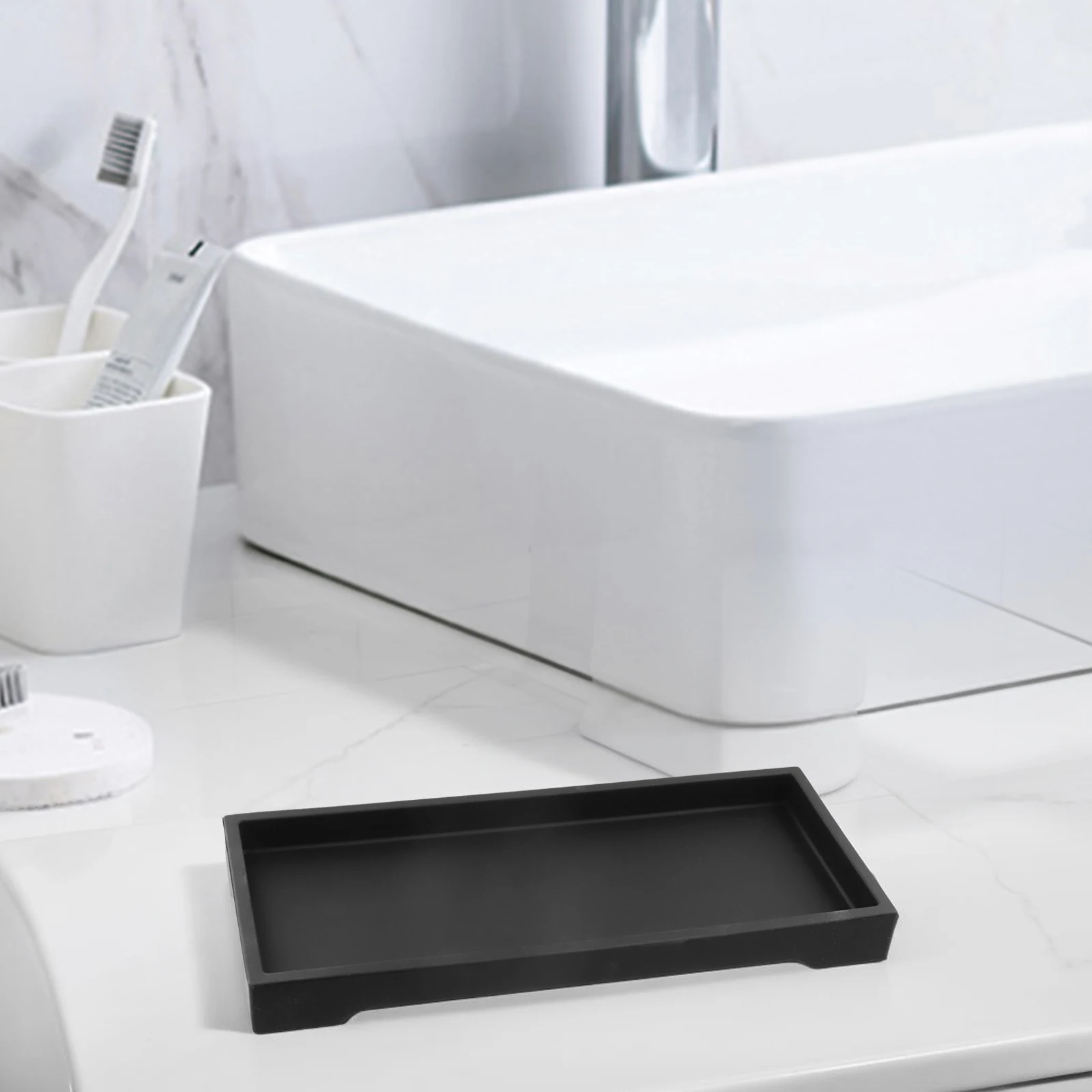 

Декор для дома, 25,5x10,5x2,5 см, органайзер для ванной комнаты, легко чистится, современный декор, защита от царапин, небьющийся дизайн