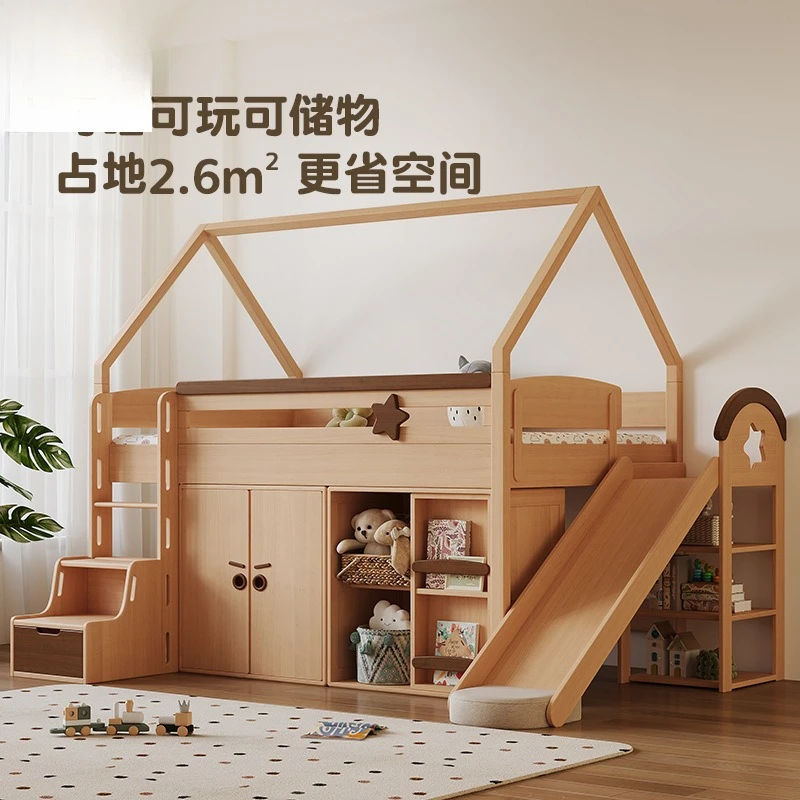 Beech half height, bed boy girl treehouse bed