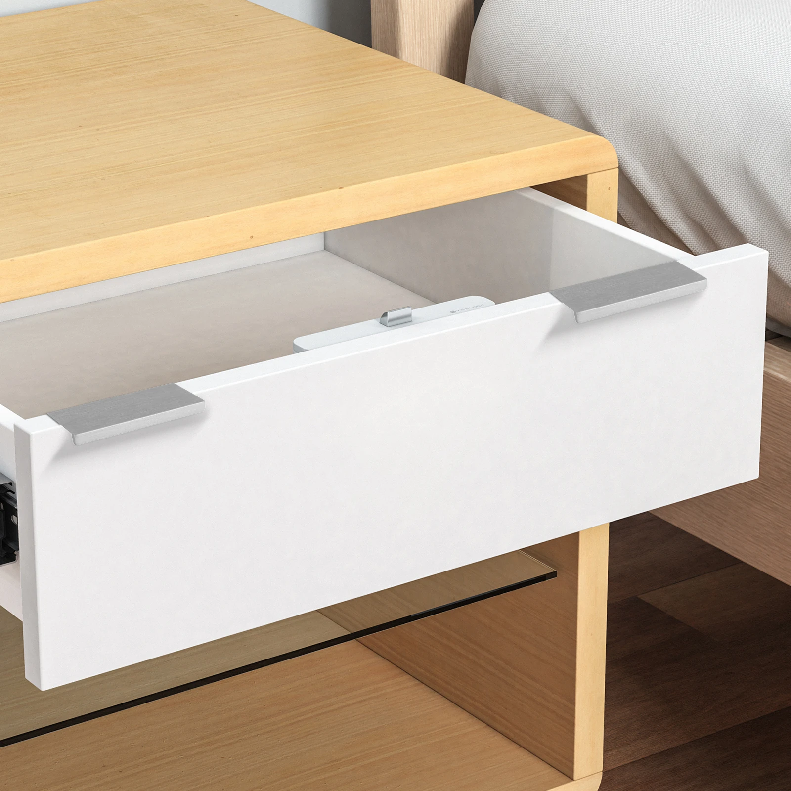 Maniglie per armadietti nascoste da 10 pezzi Maniglie per cassetti con dita con bordo nascosto per armadi da cucina Ferramenta per mobili guardaroba