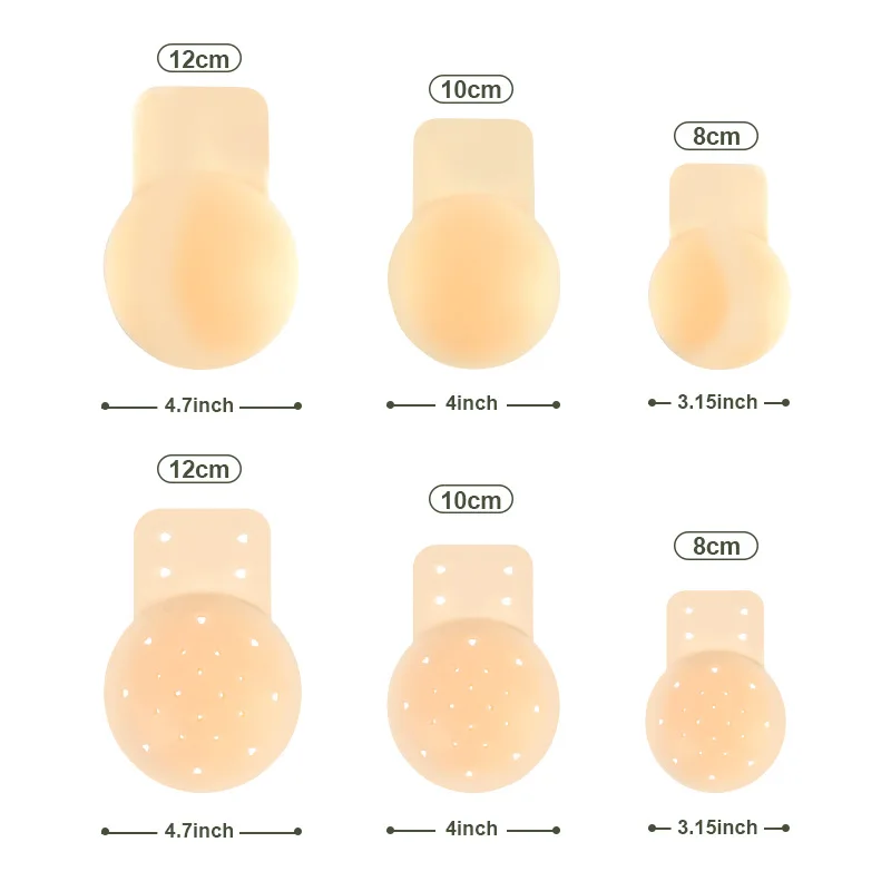 Silicone Nipple Cover Pasties Adhesive Sticky Bra Liner For Women Reusable Breast Pad Sticker Invisible Boob Tape Underwear